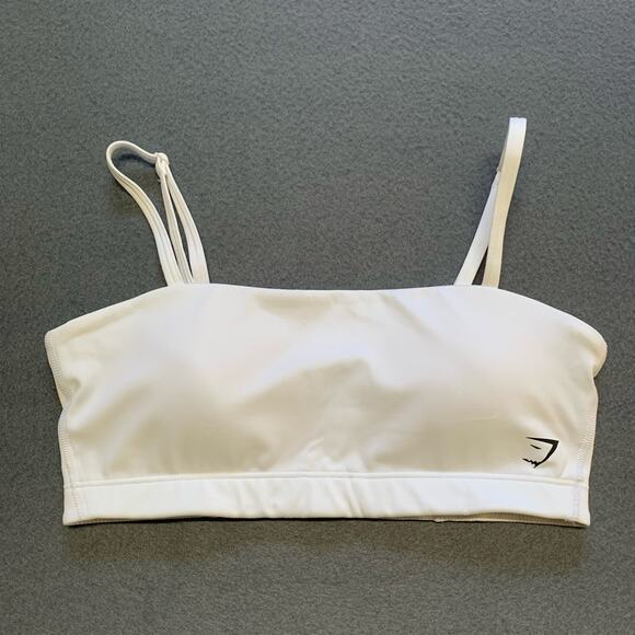 Gymshark Other - NWOT Gymshark White Bandeau Sports Bra Small B2A6Y